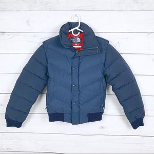 The North Face Goose Down Puffer Jacket Coat Navy